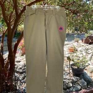 Dark tan cotton pants